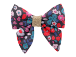 Mini bow tie clip romance fleurie
