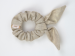 Bunny ear Scrunchie  glitter linen