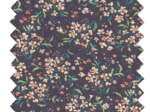 Cotton fabric ex2483 mini navy multicolor bouquet