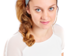 Stretch jersey headband  Mottled gray