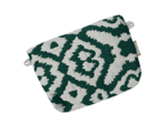 Tiny coton clutch bag jacquard vert