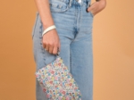 Coton clutch bag mille et une fleurs