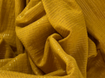 Cotton fabric lurex ocher gauze