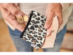 zipper pouch card purse leopard