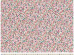 1 m fabric coupon ex2324 green pink carnations