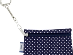 Keyring  wallet navy gold star