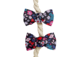 Small bows hair clips romance fleurie