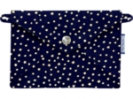 Little envelope clutch navy gold star