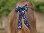 Medium ribbon hair clip bleudana