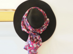 Pom pom scarf fuchsia poppy