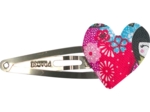 Heart hair-clips kokeshis