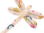 Dragonfly hair slide rainbow