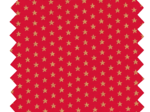 Cotton fabric etoile or rouge