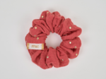 Small scrunchie marsala gold double gauze