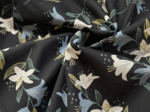 Cotton fabric ex2456 lily black