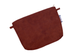 Tiny coton clutch bag terracotta velvet