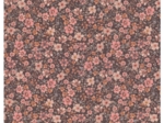 1 m fabric coupon ex2648 Chocolate retro bohemian