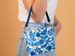 Coton clutch bag passion bleue