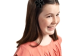Star flower 4 hairslide black