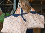 Tote bag with a zip oiseau bandana