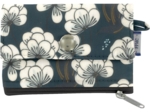 zipper pouch card purse paradis bleu