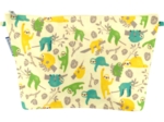 Cosmetic bag with flap sloth