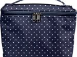 Large vanity navy blue spots