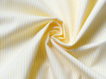 Cotton fabric yellow stripes