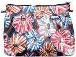 Pleated clutch bag anémones rayées