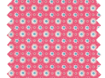 Coated fabric small flowers pink blusher