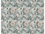 35cm coated fabric coupon ex2603 retro cornflower nude