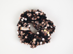 Small scrunchie bronze sequins