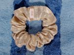 Small scrunchie  glitter linen