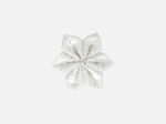 Star flower hairslide starry white english embroidery 