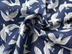 Cotton fabric ex2614 night swallows