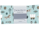 Coupon tissu 50 cm bleu western