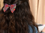 Bow tie hair slide calypso