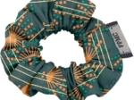 Mini Scrunchie eventail or vert