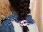 Mini Scrunchie rose grenadine