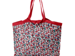 Pleated tote bag - Medium size prairie fleurie
