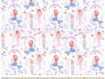 Cotton fabric ex2421 enchanted mermaids