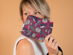 Coton clutch bag fuchsia poppy