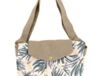 Tote bag with a zip fleurs d'artifice