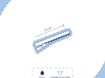Whale clip coral lurex gauze