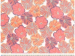 35cm coated fabric coupon ex2540 pastel striped anemones