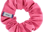 Small scrunchie glittery pink