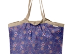 Pleated tote bag - Medium size lavandula