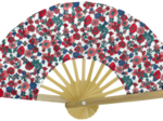 Hand-held fan prairie fleurie