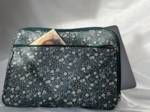 13 inch laptop sleeve fleuri kaki