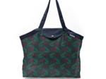 Pleated tote bag - Medium size wolf of the woods